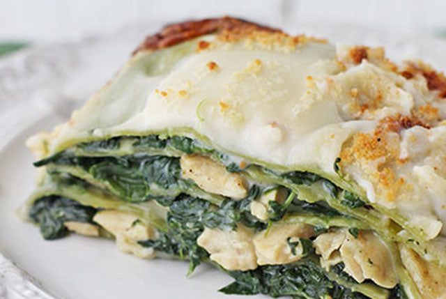 Recette de lasagnes poulet épinard olives