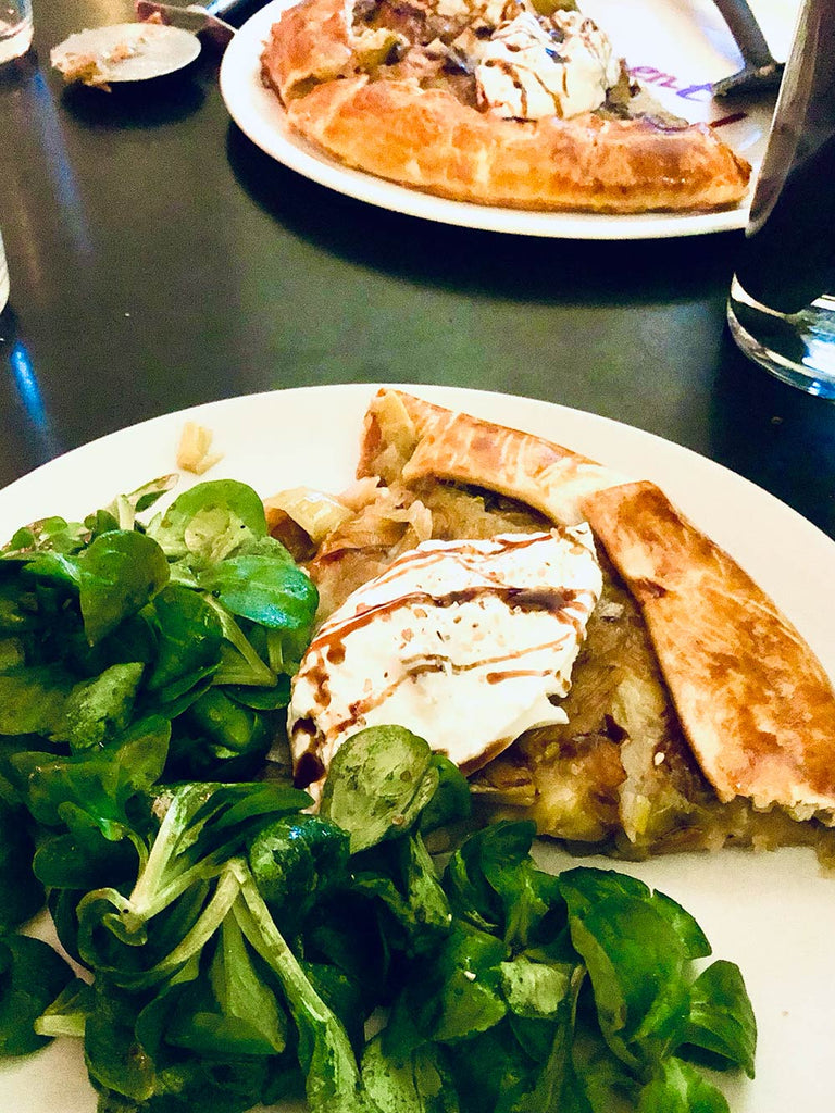 Tarte rustique poireau burrata